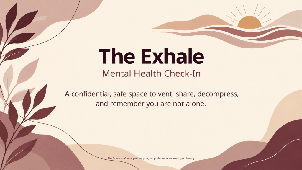 Flyer for The Exhale.